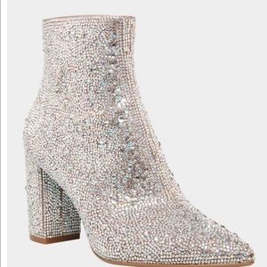 Betsey Johnson rhinestones boots